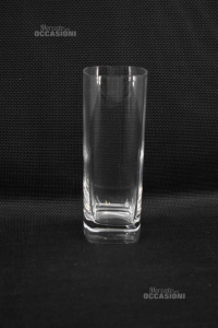 Glasses Drink Base Square 14 Cm 4 Pieces