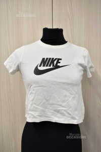 T-shirt Bambina Bianca Anni 10-12 Nike