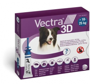 Vectra 3D Blu Antiparassitario Cani 10 - 25 Kg 3 Pipette