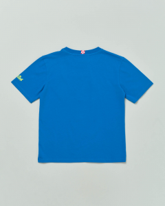 T-shirt blu royal a mezza manica in cotone con stampa Snoopy cool 4-14 anni