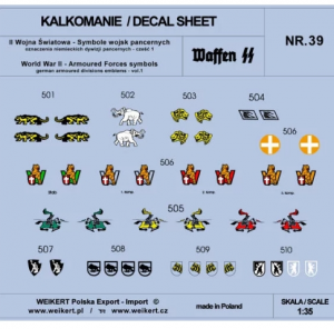 German Armoured Forces WWII symbols