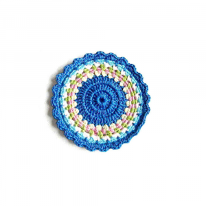 Sottobicchieri colorati ad uncinetto 10 cm - 4 PEZZI - Crochet by Patty