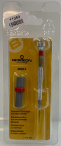 Cacciavite Bergeon 30080-F, lama 1,2 mm, rosso, con lame di ricambio