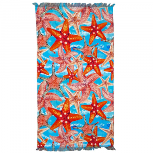 Pareo beach towel in Daunex cotton CUBA starfish