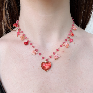 COLLANA SUMMER LOVE CHARMS CORAL
