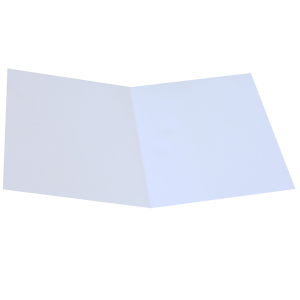 Cartellina semplice 200 gr cartoncino bristol bianco conf. 50 pezzi