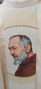 Casula Liturgica  Padre Pio color Avorio  made in Italy