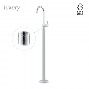 Single lever basin mixer with floor pillar union Blink Chic Luxury