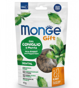 Monge - Gift Cat - Filled and Crunhy - Dental - 60gr