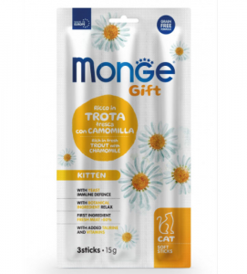 Monge - Gift Cat - Soft Sticks - Kitten - 15gr