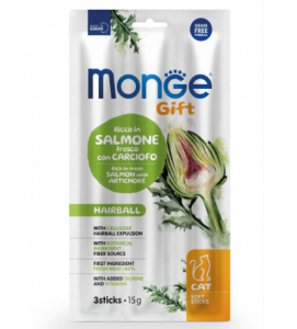 Monge - Gift Cat - Soft Sticks - Hairball - 15gr