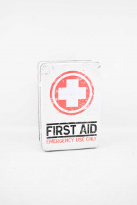 Scatola Latta First Aid Emergency 23x16x8 Cm