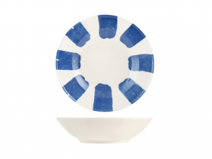 H&H Servizio 18 Pezzi Ithaky Blue In Stoneware Decorato