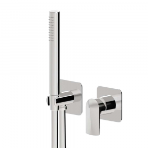 Built-in shower set equipped with hand shower and mixer Delta Zero Newform
