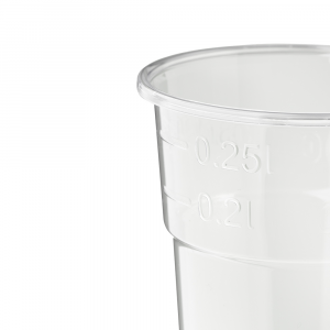 Bicchieri in PLA biodegradabili, tacca CE 250ml e 200ml (raso 300ml) - View2 - small