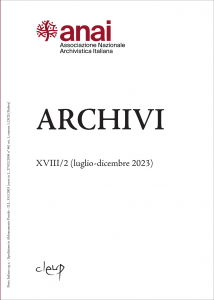 Archivi XVIII/2 (luglio-dicembre 2023)