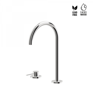 2-hole washbasin mixer high spout XT Collection by Newform