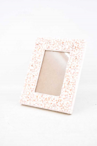 Photo Frame With Jewels Pink 17x22 Cm Hand Made