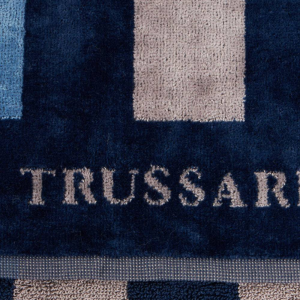 Set asciugamani blu - Asciugamano + Ospite TRUSSARDI New Tweed Blu