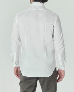 Camicia bianca in puro cotone con colletto alla francese
