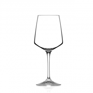 Set 6 calici vino bianco in vetro trasparente RCR Aria cl 38