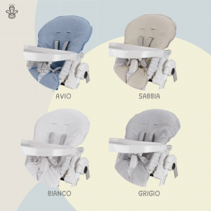 Rivestimento copri seggiolone pappa universale in morbida spugna di cotone Sabbia related image
