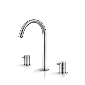  Miscelatore 3 fori per lavabo con bocca erogazione Collezione Deco by Linki