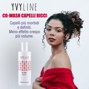Cowash Capelli Ricci YVYLINE - Balsamo Scrub Lavante Capelli Ricci e Mossi - Usare alternativamente allo Shampoo secondo il Curly Girl Method - Super-idratante per ricci definiti e leggeri - 300 ml