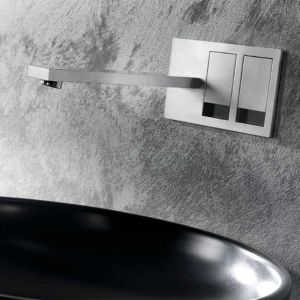Miscelatore lavabo a parete Tek by Linki