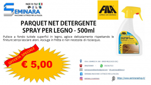 FILA PARQUET NET DETERGENTE  SPRAY PER LEGNO - 500ml CONEROGATORE
