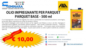 FILA OLIO IMPREGNANTE PER PARQUET PARQUET BASE - 500 ml