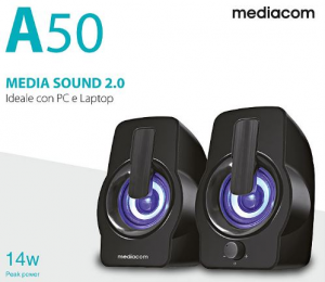MediaSound A50 LED RGB 14W 2.0 canali