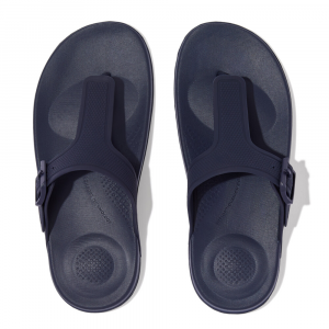 Fitflop - iQUSHION ADJUSTABLE BUCKLE FLIP-FLOPS Midnight Navy - DROP 10
