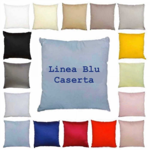 Linea Blu Cuscino In Raso Personalizzabile Con Ricamo Colori Assortiti