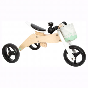 Triciclo senza pedali in legno per bambini Trike 2 in 1 small foot