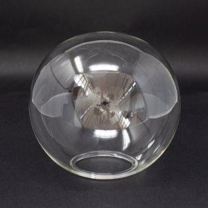 Sfera vetro borosilicato Ø14 cm cristallo boccia ricambio per lampadari foro Ø55 mm