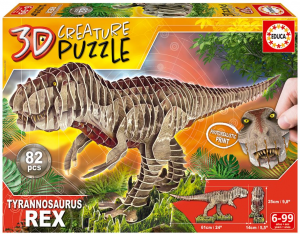 Puzzle 3D T-Rex dinosauri 82pz. -EDUCA