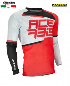 MAGLIA CROSS ACERBIS MX J-WINDY TWO VENTED COLORE GRIGIO/ROSSO TG XL 0024776.295.068