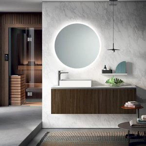 Bathroom cabinet with countertop basin Elite 09 Gruppo Geromin