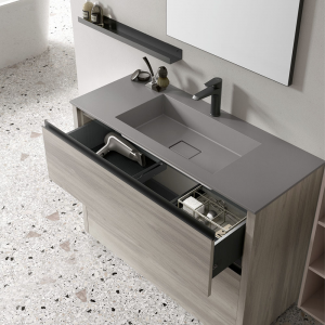 Mobile bagno con lavabo integrato Riva 01 Gruppo Geromin