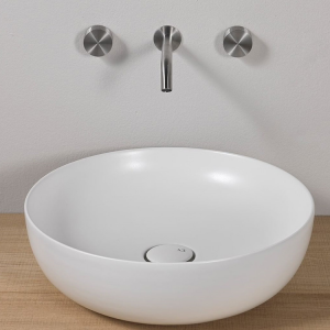 Wall mounted basin mixer with two taps Kronos Linki