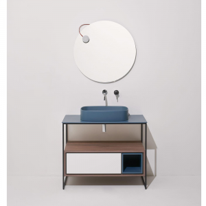 Bathroom furniture with rectangular washbasin Foriù Simas