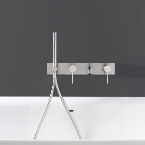 Single-lever built-in wall-mounted bathtub and shower mixer 40 mm Treemme