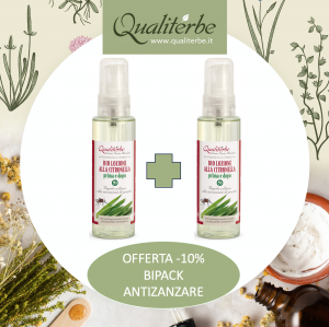 OFFERTA Bipack Antizanzare Bio Lozione Citronella -10% 