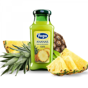 Succo Ananas Yoga in vetro Minibar Hotel e B&B Confezione da 24