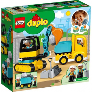 Lego Duplo 10931 Camion e scavatrice cingolata