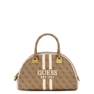 Brown Multi Cathleen Small Dome Satchel - GUESS