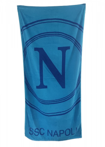 Telo mare SSC Napoli calcio in spugna di cotone 100% asciugamano spiaggia 80x160 art. FL597