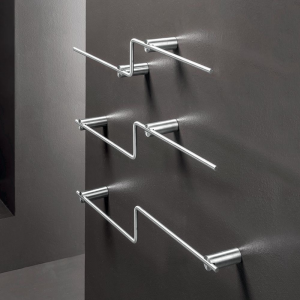 Configurable S-shaped towel rack MEDAL collection by OML