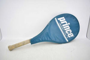 Raqueta De Tenis Príncipe Grafito Comp 90 Azul Aceite Con Estuche